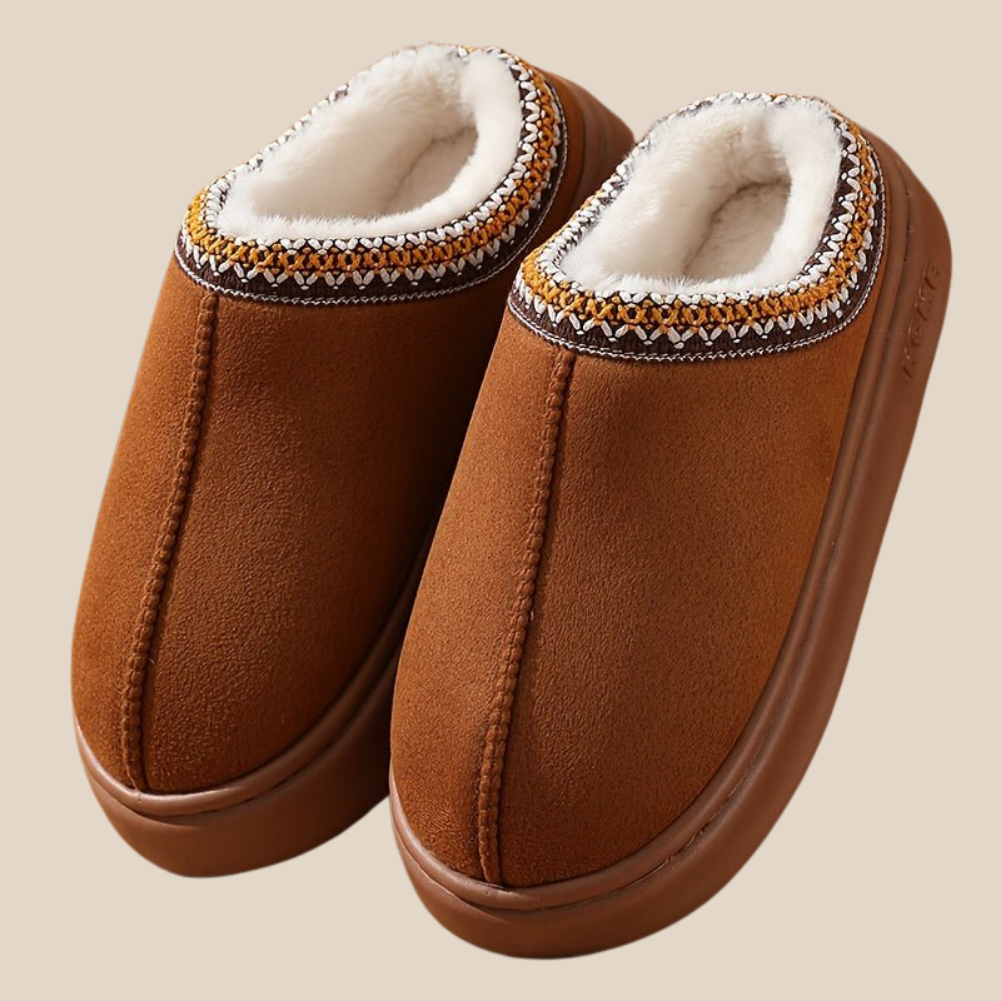 Clémence™ — Pantoufles hivernales chaudes confortables