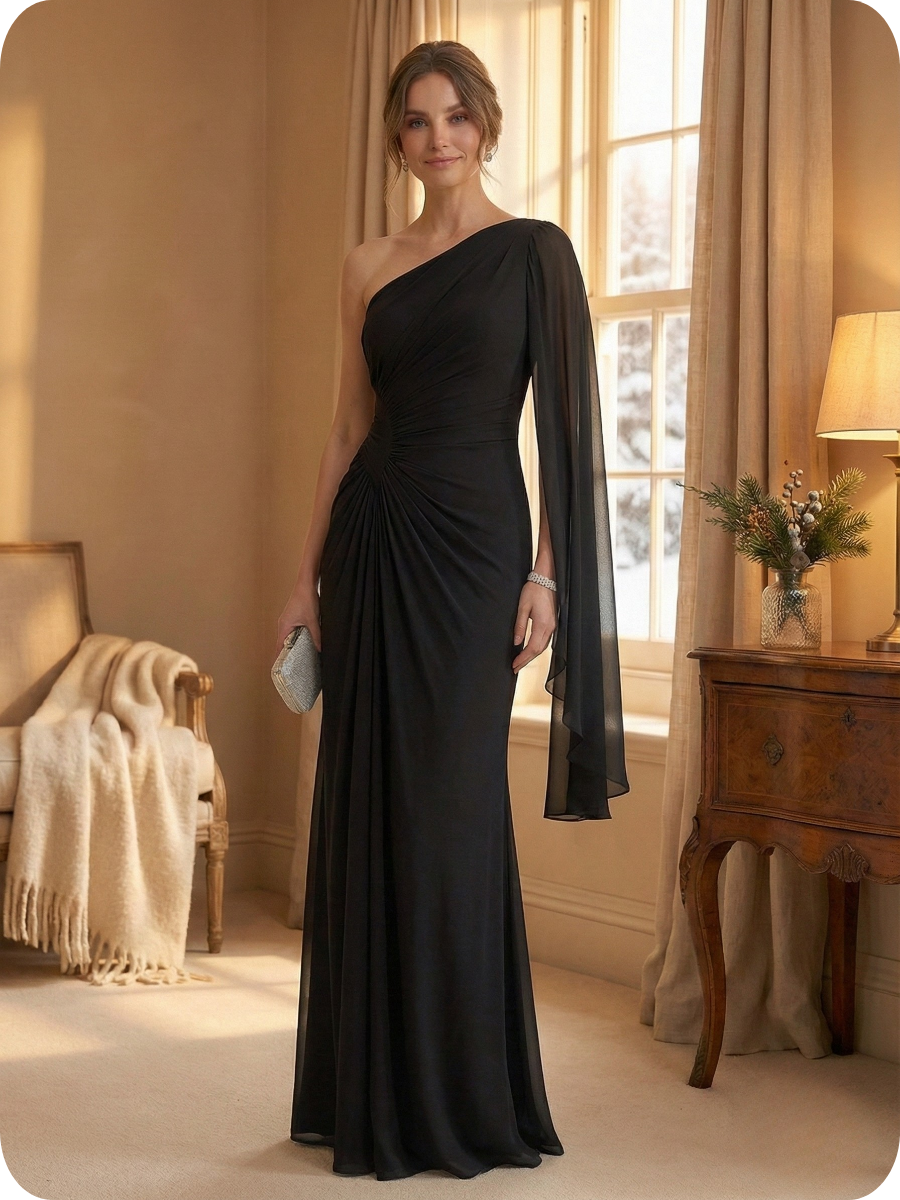 Éléonore™ — Robe maxi fluide aux lignes raffinées